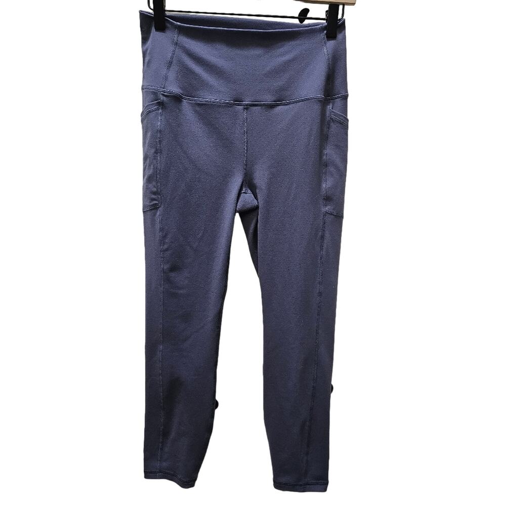 RBX blue skinny leg yoga athletic athleisure stretchy pocket leggings large - Picture 1 of 6